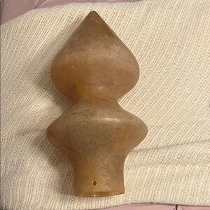 Murano Scavo Glass Double Gourd Pendant Fixture by Vetri Soffiati, Italy